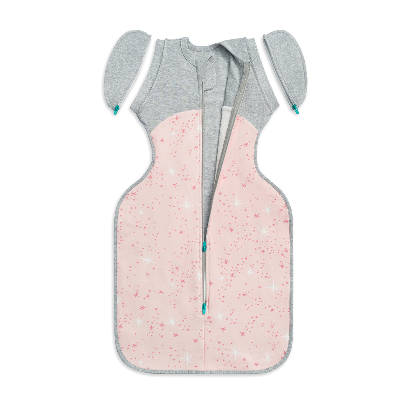 Swaddle Up™ Übergangspucksack 1.5 TOG Baumwolle Rosa Nordstern