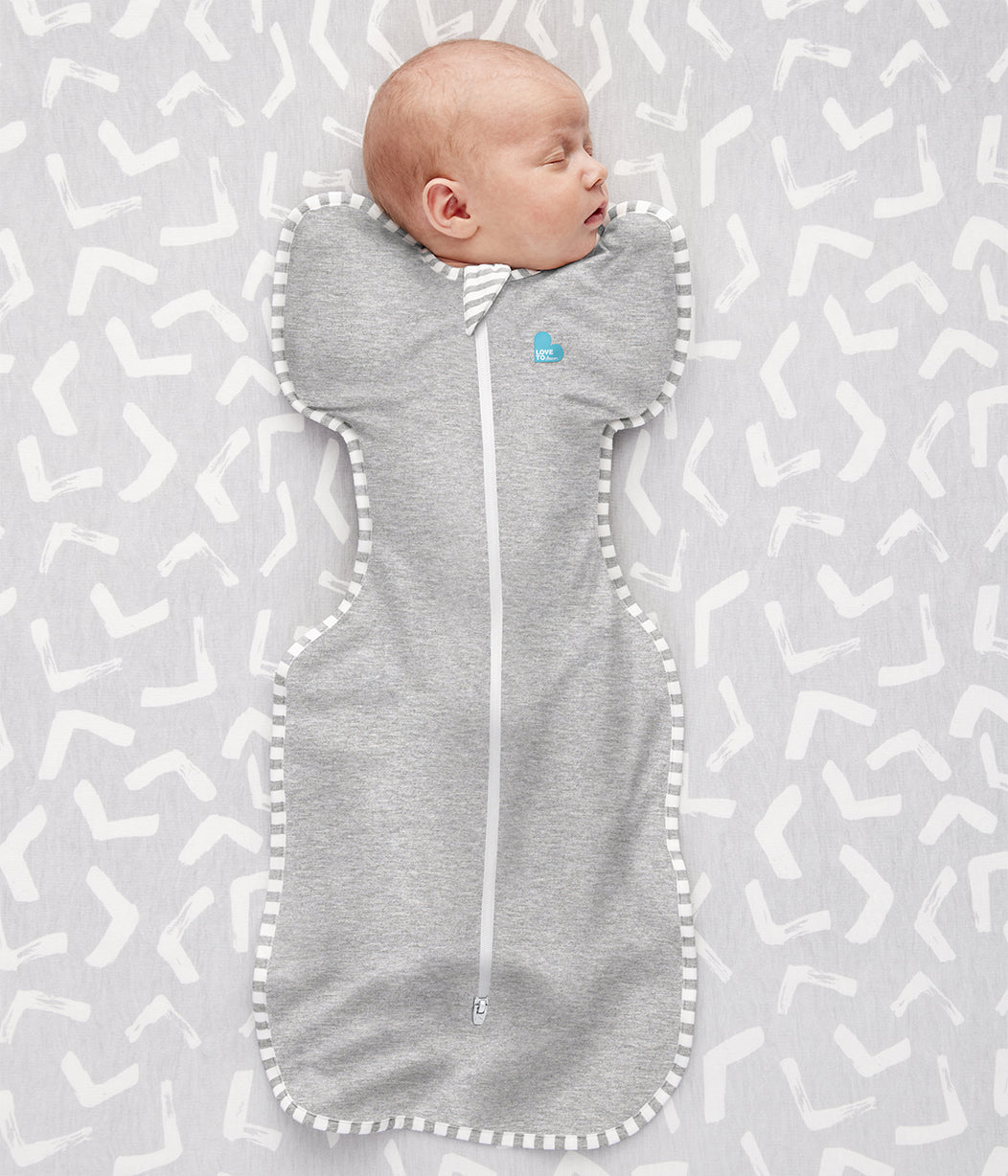 Swaddle Up™ Starterpaket Gemäßigt (20-24°C) Grau Häschen Baumwolle