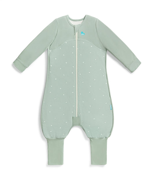 Sleep Suit Long Sleeve 1.5 TOG Cotton Olive Twigs