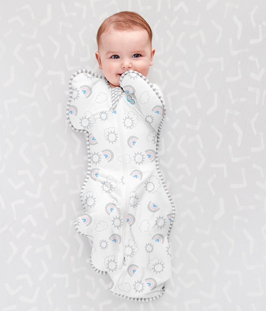 Swaddle Up™ 1.0 TOG Algodón Blanco Arcoiris