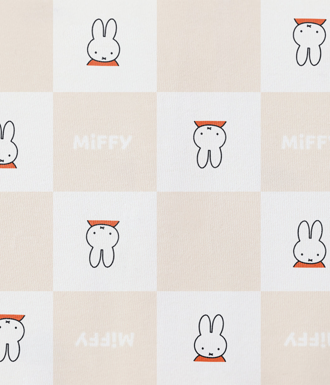 Pelele de algodón Abedul Miffy a cuadros