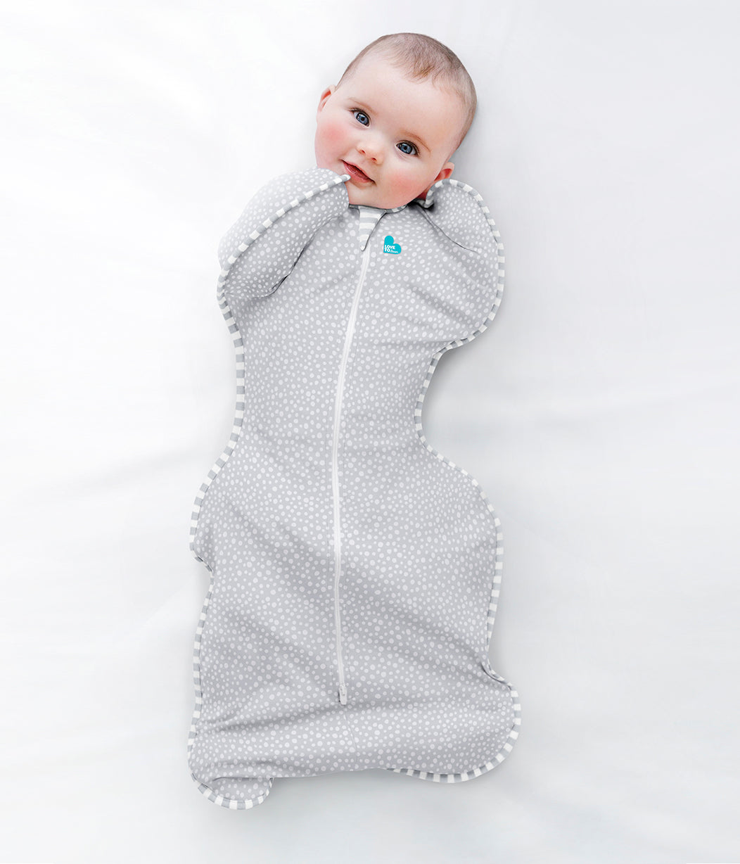 Swaddle Up™ Pucksack Bambus-Viskose Gepunktet Grau