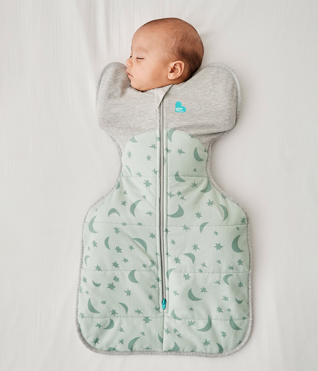 Swaddle Up™ Pucksack Kalt (14-16°C) Oliv Mondlicht Gesteppte Baumwolle