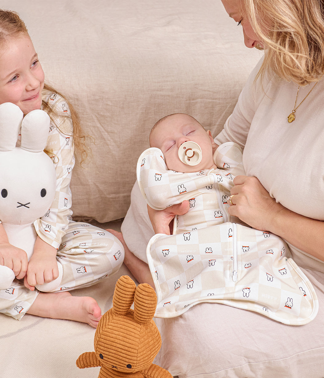 Swaddle Up™ Swaddle 1.0 TOG Algodón Abedul Miffy a Cuadros