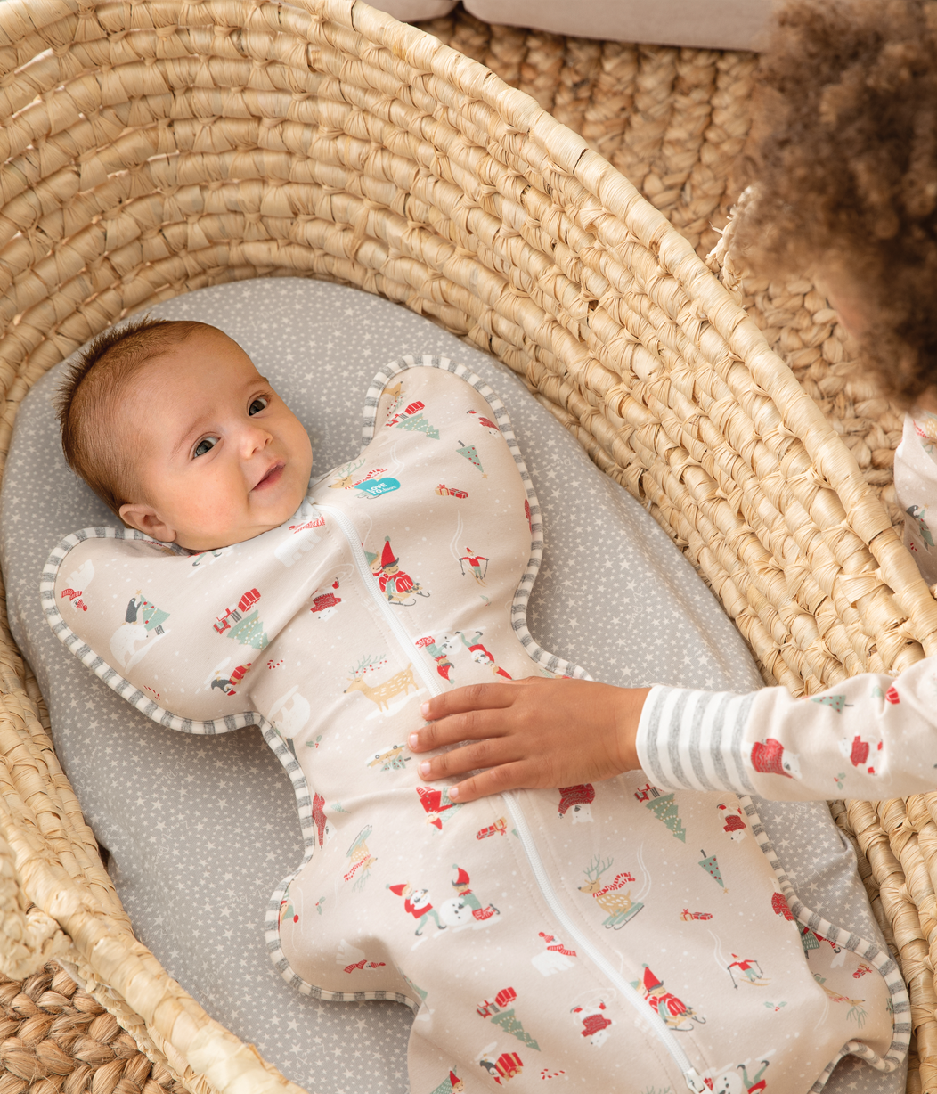 Swaddle Up™ Pucksack Gemäßigt (20-24°C) Beige Schneeparty Baumwolle