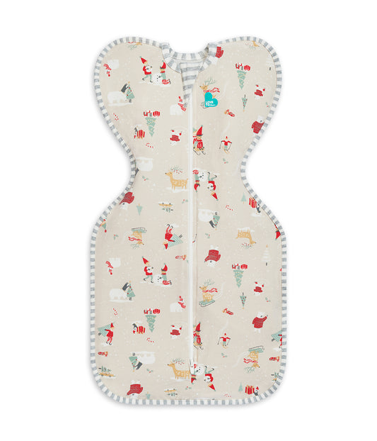 Swaddle Up™ 1.0 TOG Cotton Beige Snow Party