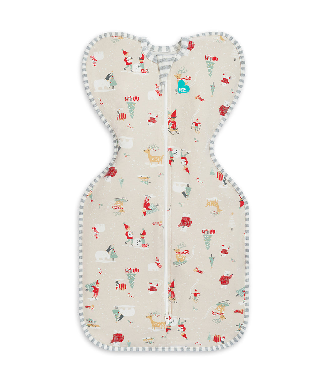 Swaddle Up™ Pucksack Gemäßigt (20-24°C) Beige Schneeparty Baumwolle