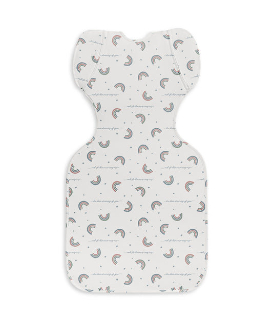 Saco de transición Swaddle Up™ 1.0 TOG algodón blanco Rainbow Dream