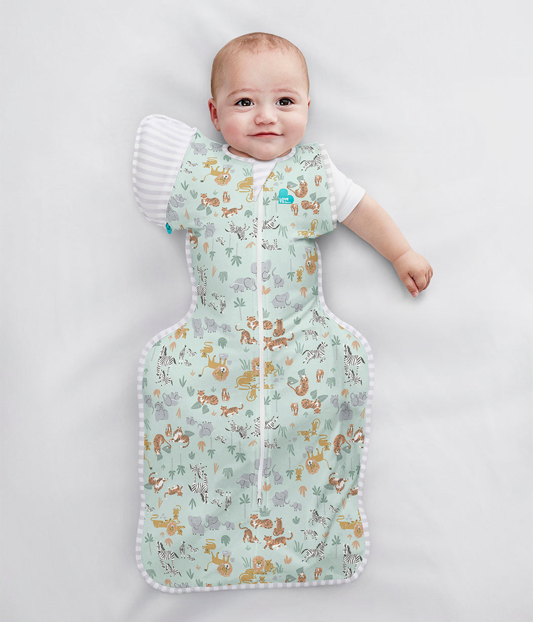 Swaddle Up™ Übergangspucksack Gemäßigt (20-24°C) Grün Safari Baumwolle