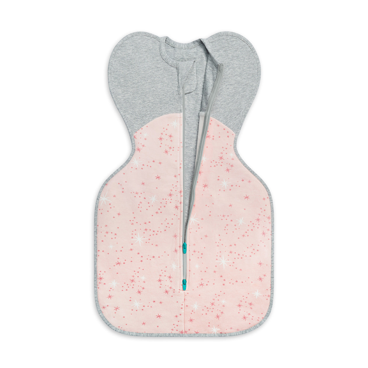 Swaddle Up™ Pucksack Mild (18-24°C) Rosa Nordstern Baumwollfleece