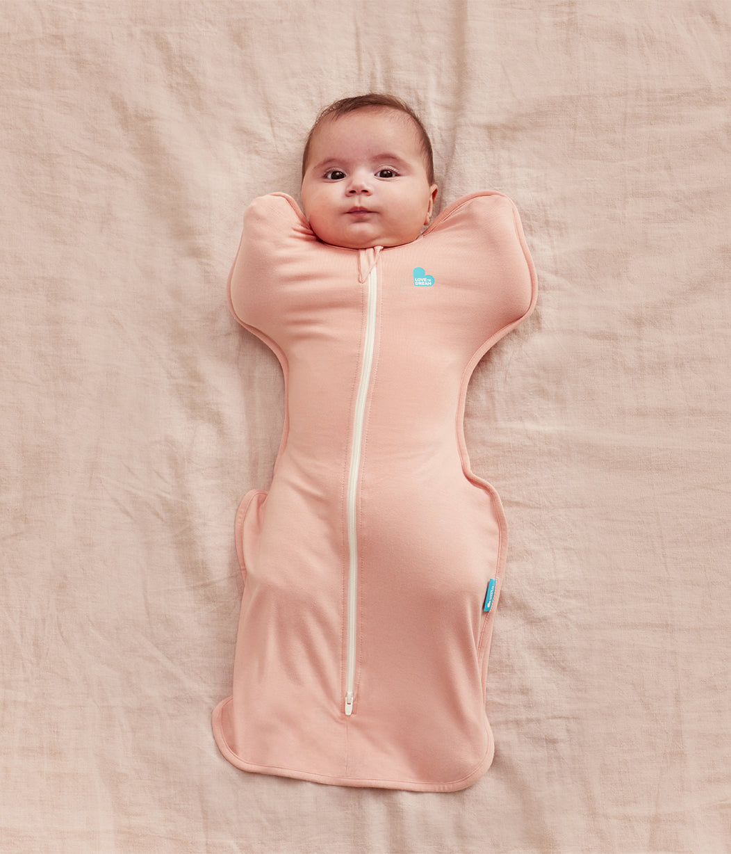 Swaddle Up Starter Bundle | 0,2 TOG | Zartrosa 2 | Weiss du bist mein