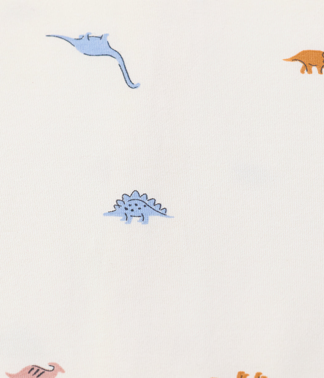 Swaddle Up™ 2-in-1 Übergangspucksack 1.0 TOG Baumwolle Creme Dino-Schnarch