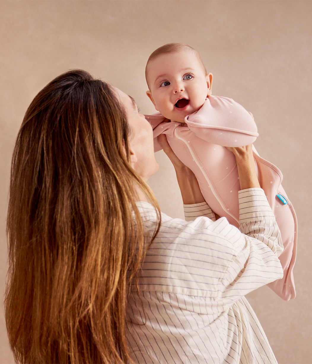 Swaddle Up™ Saco de arrullo 1.0 TOG Algodón Rosa Polvo Estrella Brillante