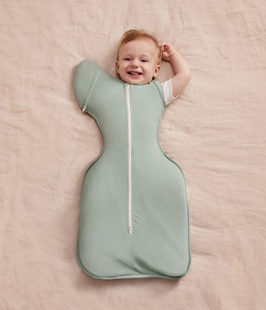 Swaddle Up™ 2-in-1 Übergangspucksack 0.2 TOG Baumwolle Weiß Du Bist Mein – Love to Dream EU