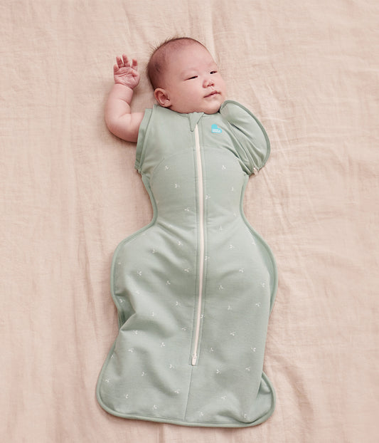 Swaddle Up™ Übergangspucksack 1.5 TOG Baumwolle Oliv Zweige