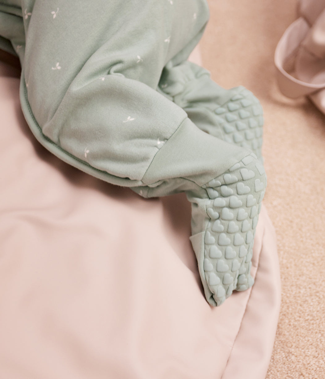 Schlafanzug langarm 1.5 TOG Baumwolle Oliv Zweige