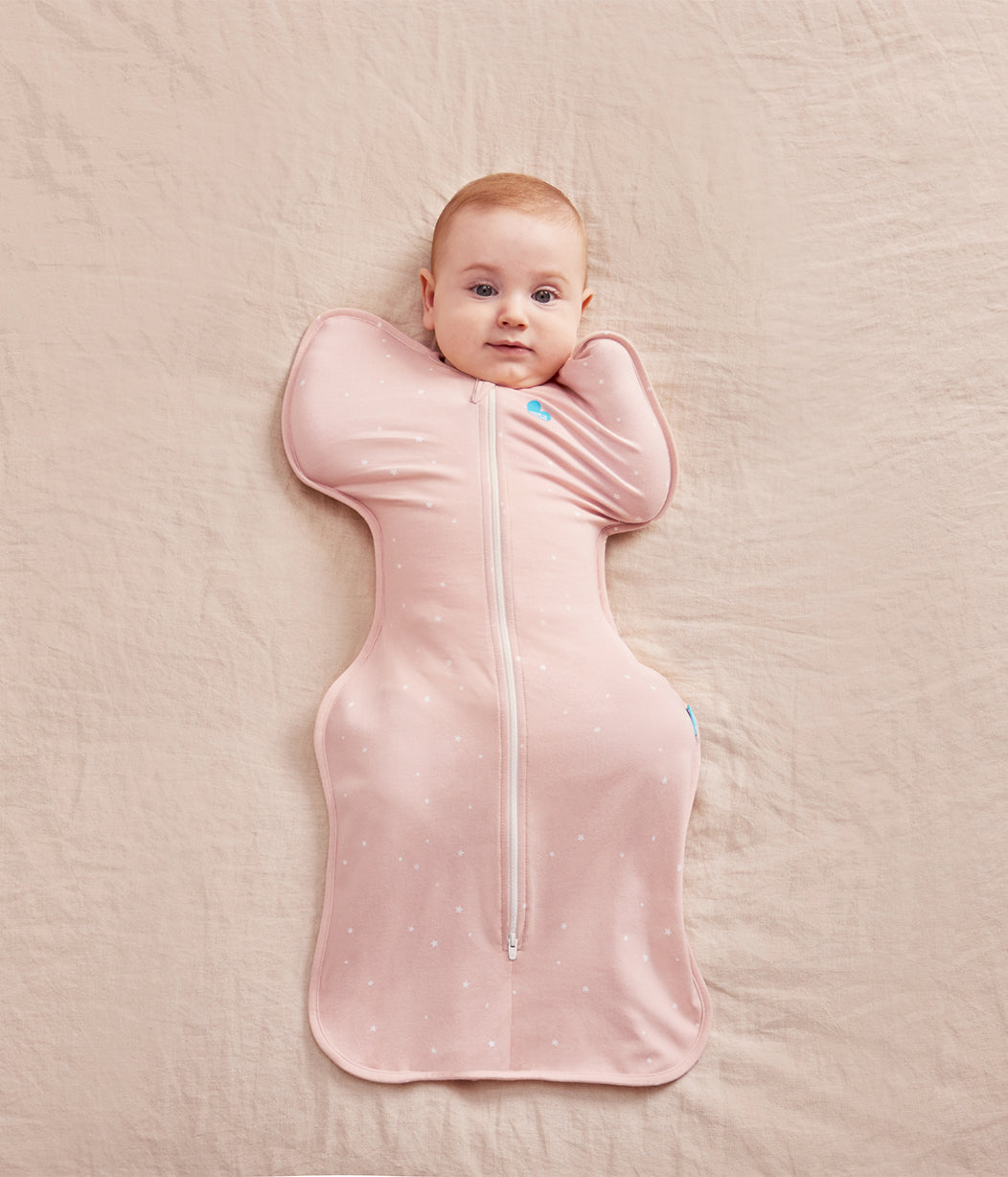 Swaddle Up™ Saco de arrullo 1.0 TOG Algodón Rosa Polvo Estrella Brillante