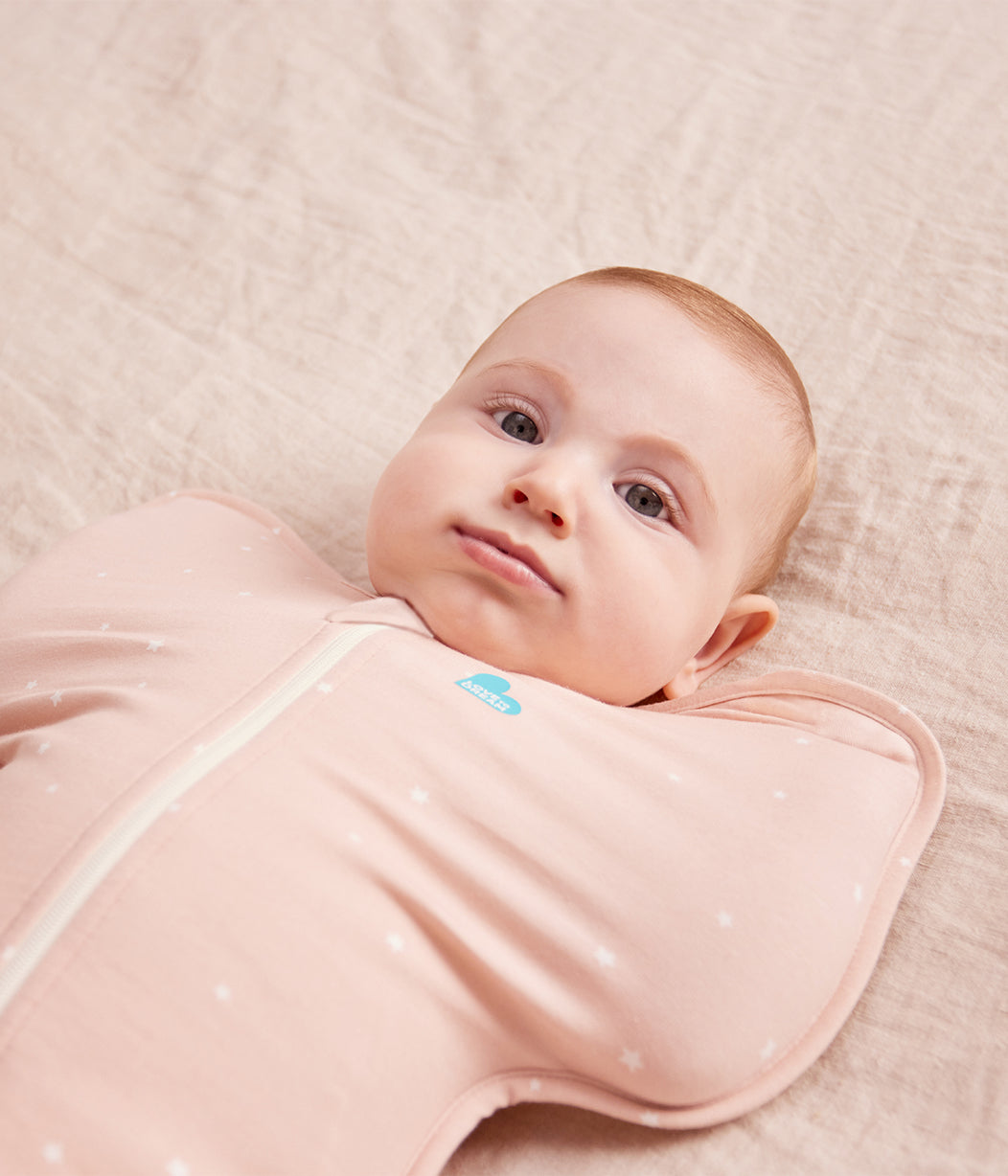 Swaddle Up™ Saco de arrullo 1.0 TOG Algodón Rosa Polvo Estrella Brillante