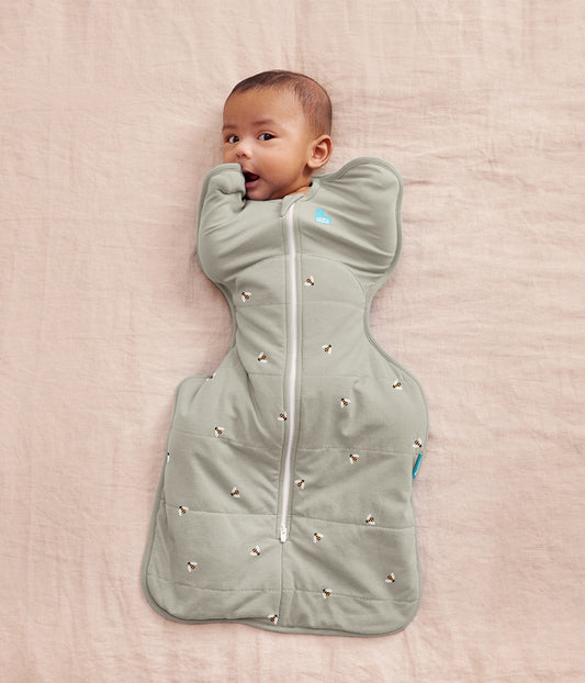 Swaddle Up™ 2.5 TOG Algodón Verde Oliva con Abejas