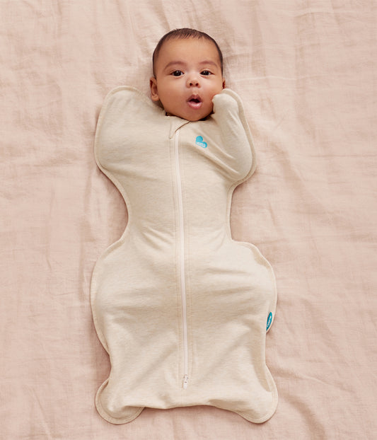 Swaddle Up Starter Set | 1,0 TOG | Blanco Nubes Conejitos | Blanco Soñador | Jaspeado Natural