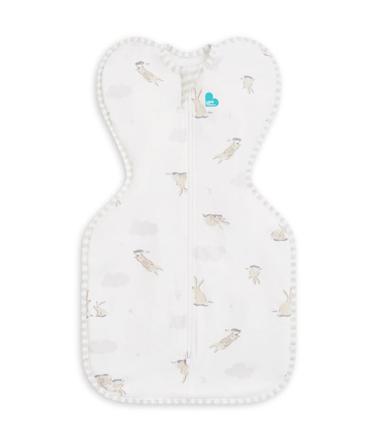 Swaddle Up™ Pucksack 1.0 TOG Baumwolle Weiß Wolken Häschen