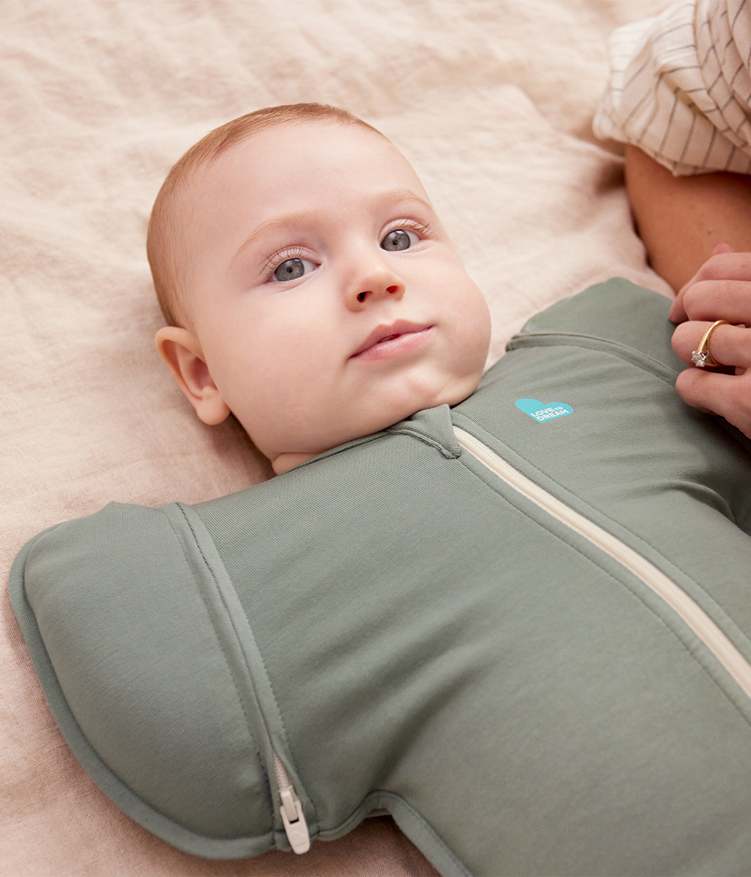 Swaddle Up™ Saco de Transición 1.0 TOG Algodón Verde Oliva Intenso