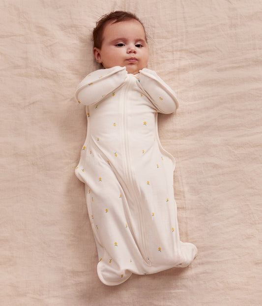 Swaddle Up™ Saco de Arrullo Viscosa de Bambú Crema Limones