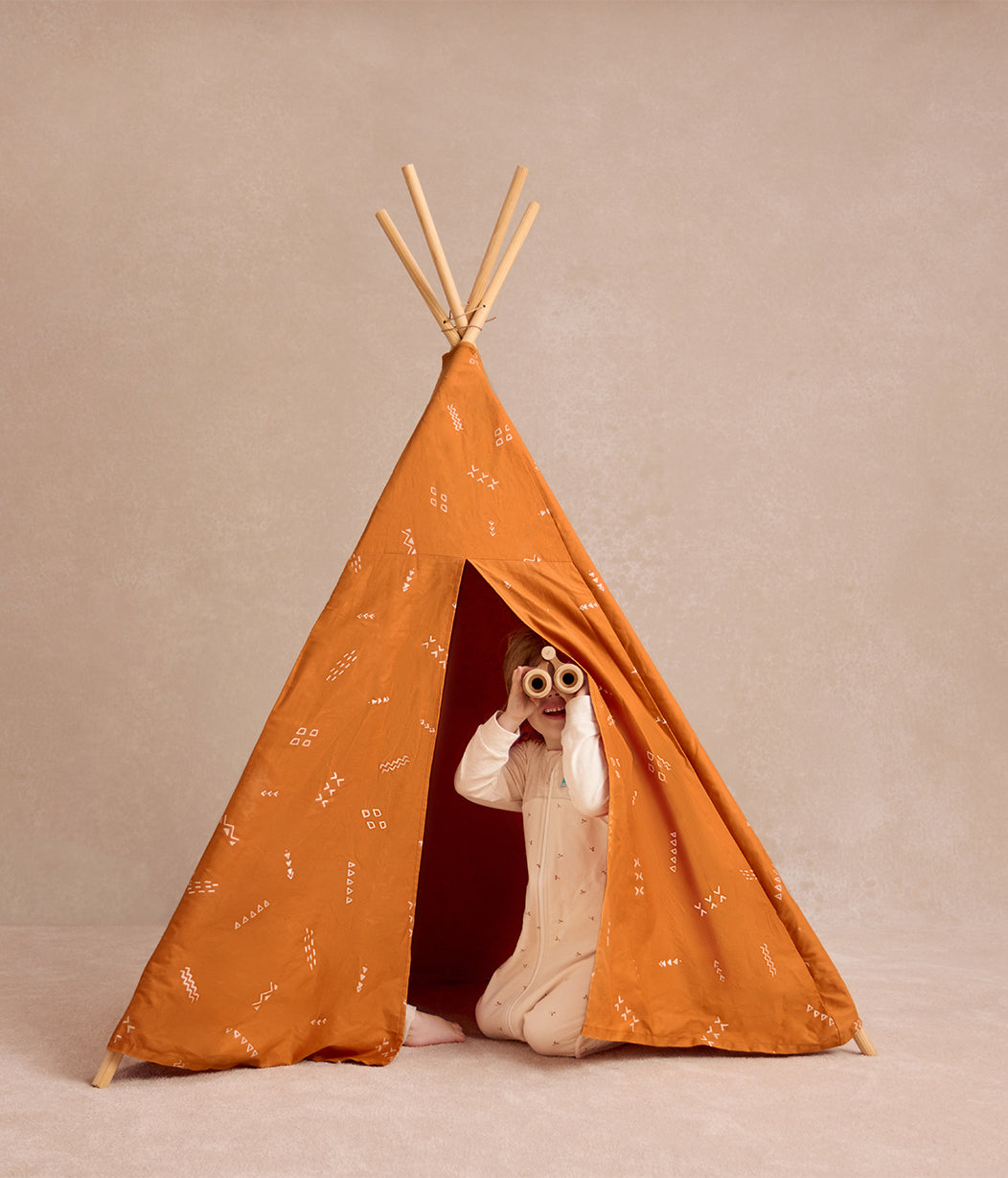 Schlafanzug langarm 1.5 TOG Baumwolle Naturmeliert Zweige