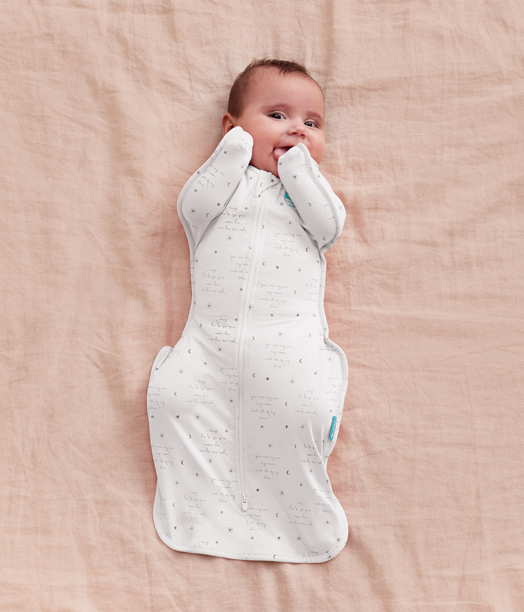 Swaddle Up Starter Set | 1,0 TOG | Blanco Nubes Conejitos | Blanco Soñador | Jaspeado Natural