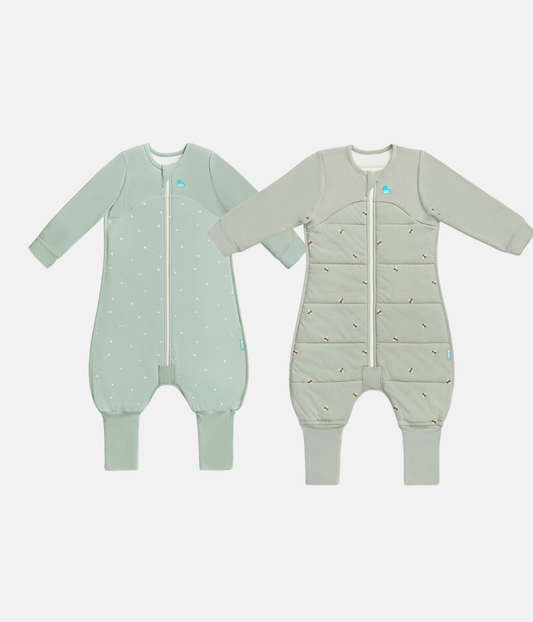 Pack pelele de dormir | 1,5 | 2,5 TOG | Oliva Ramitas | Oliva Abejas