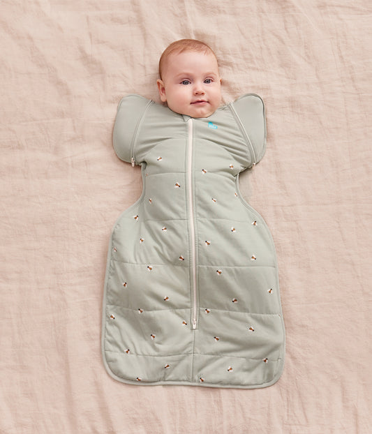 Saco de Transición Swaddle Up™ 2.5 TOG Algodón Olive Bees