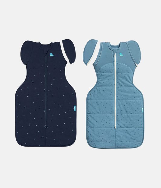 Pack de transición | 1,5 | 2,5 TOG | Azul marino Estrella brillante bordada | Azul tormenta Guijarros