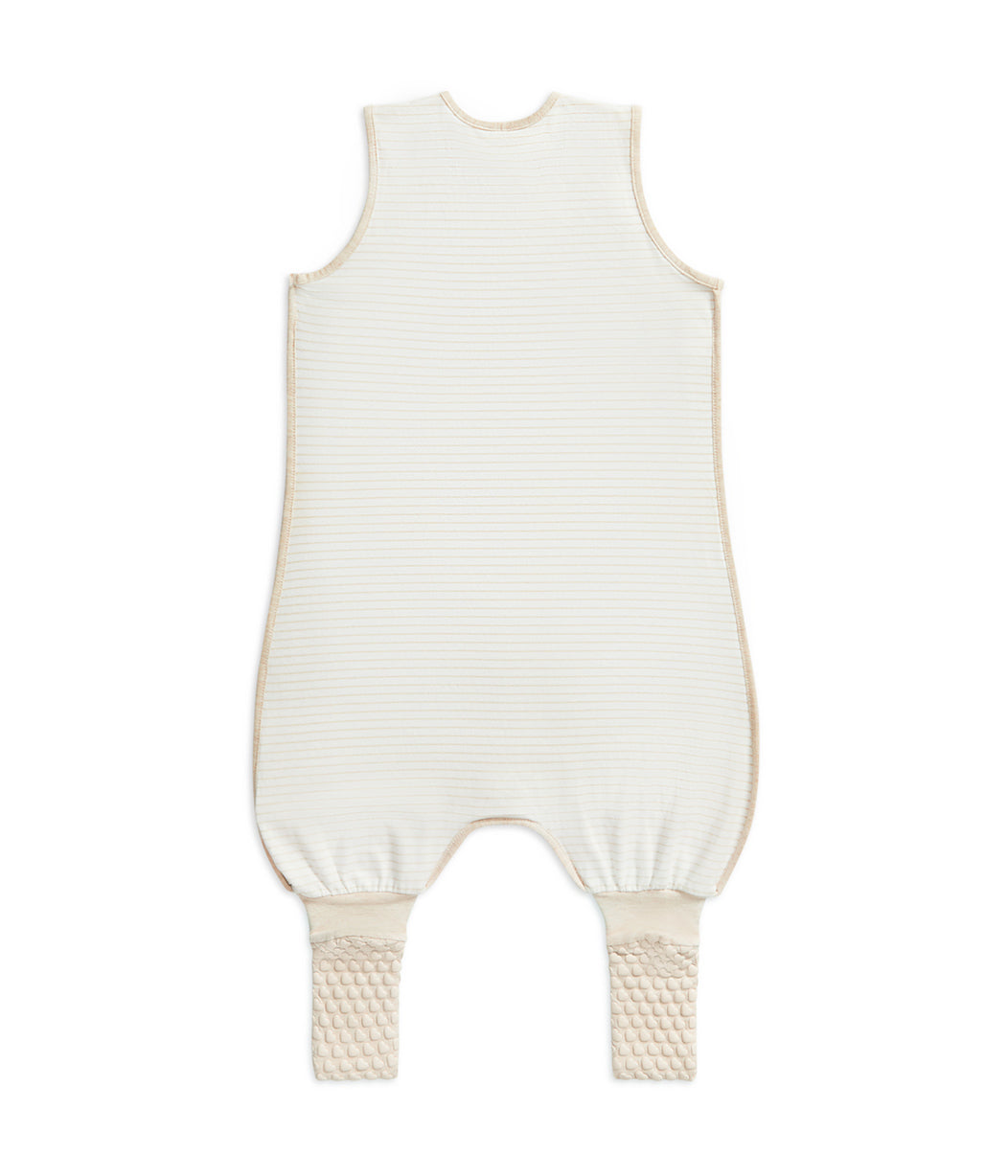 Pelele de dormir sin mangas 0.2 TOG algodón beige Rayas marineras