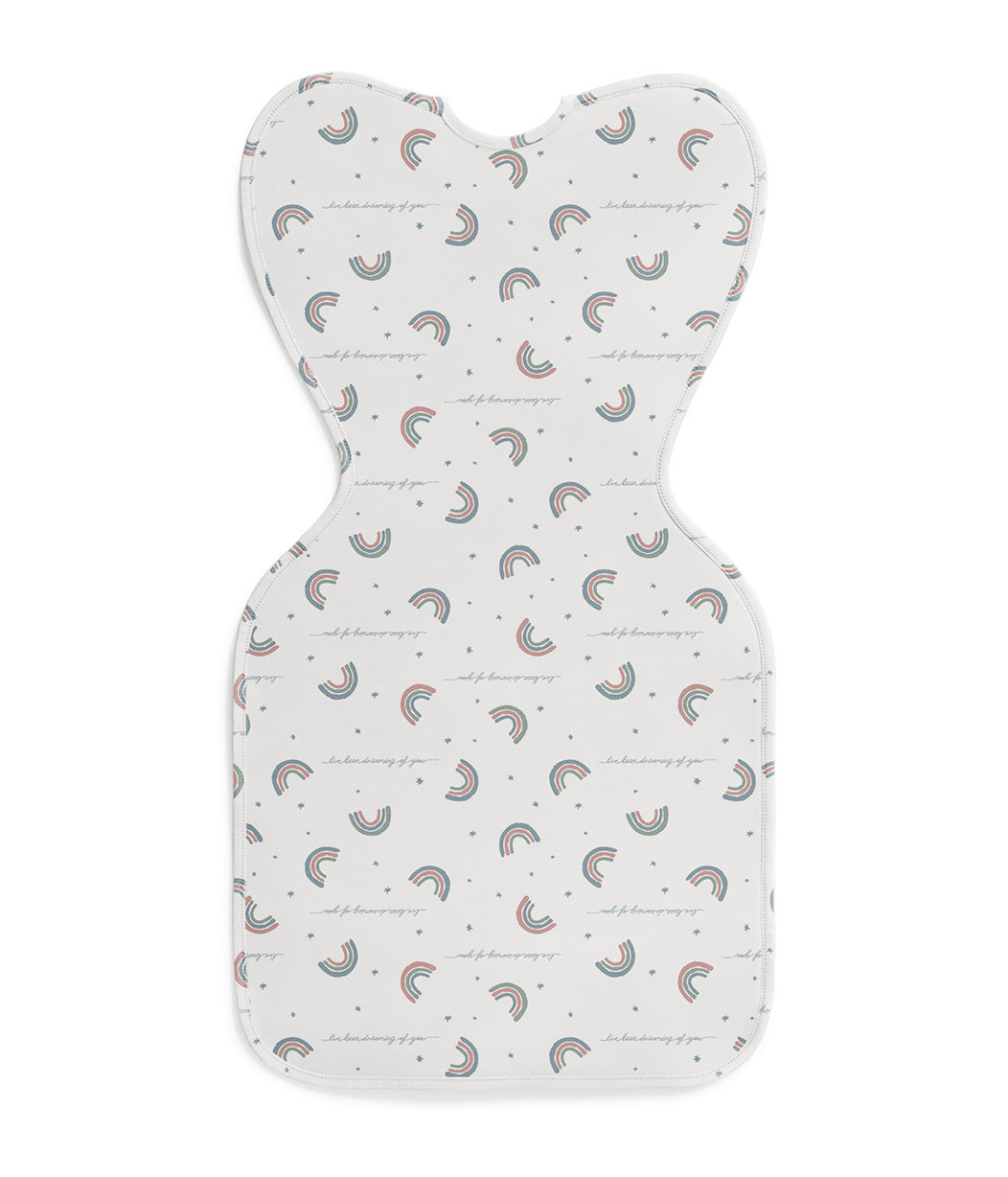 Swaddle Up™ 1.0 TOG Cotton White Rainbow Dream