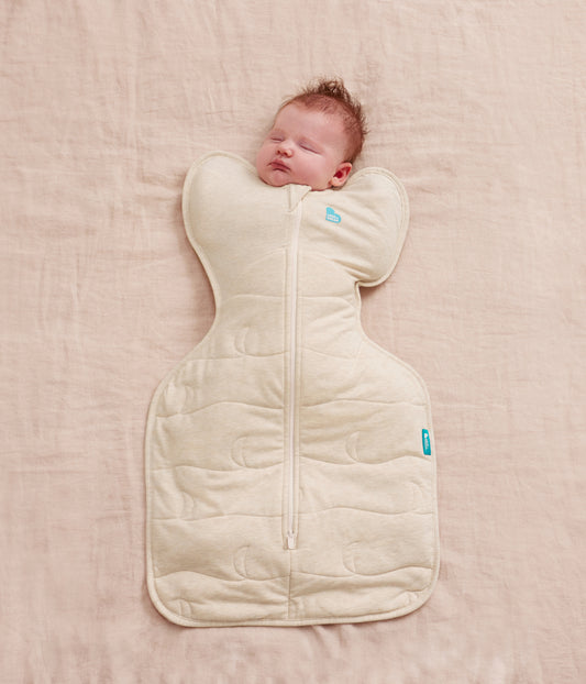 Swaddle Up™ Pucksack 3.5 TOG Baumwolle Naturmeliert Gesteppter Mond