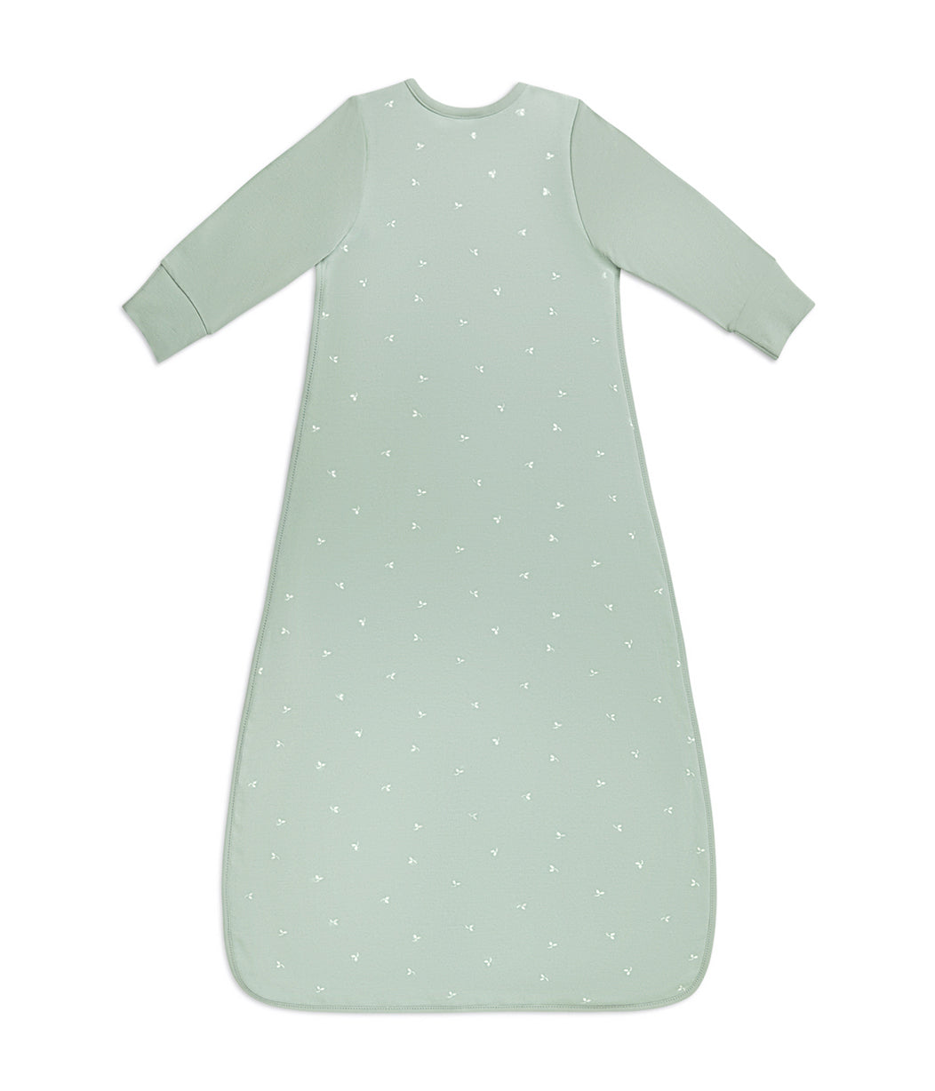 Schlafsack langarm 1.5 TOG Baumwolle Oliv Zweige