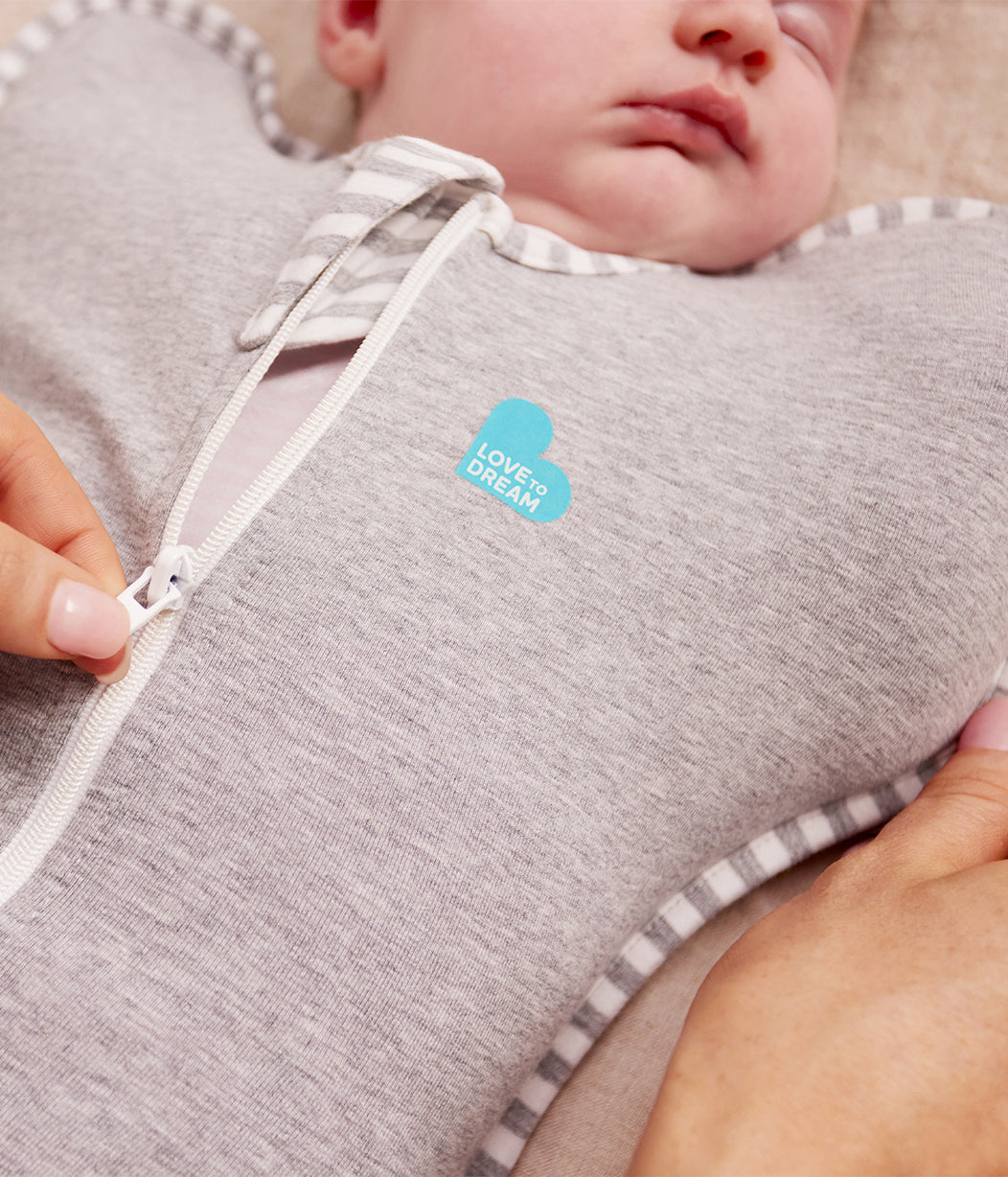 swaddle up schlafsack Swaddle Up™ Pucksack 1.0 TOG Baumwolle Grau