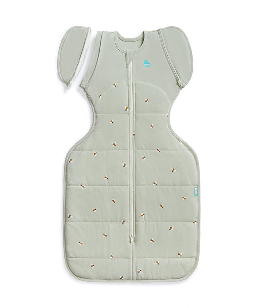 Saco de Transición Swaddle Up™ 2.5 TOG Algodón Olive Bees